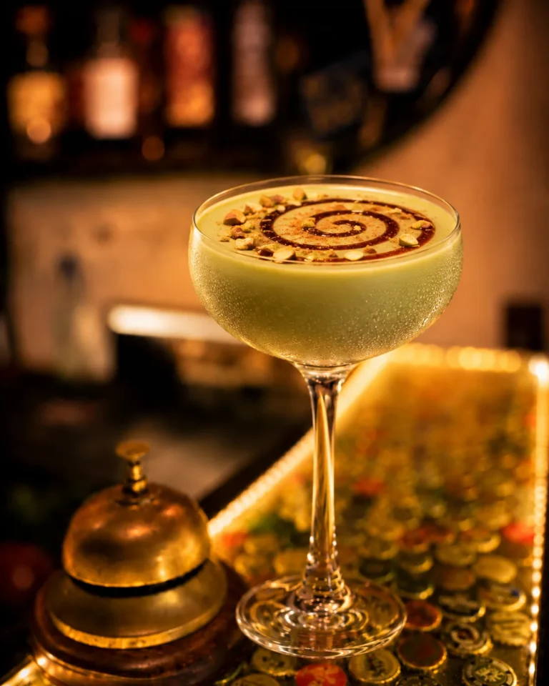 Grün trifft Gold – Cocktail mit VIRDIS und AURUM und Brothers in Arms Gran Reserva