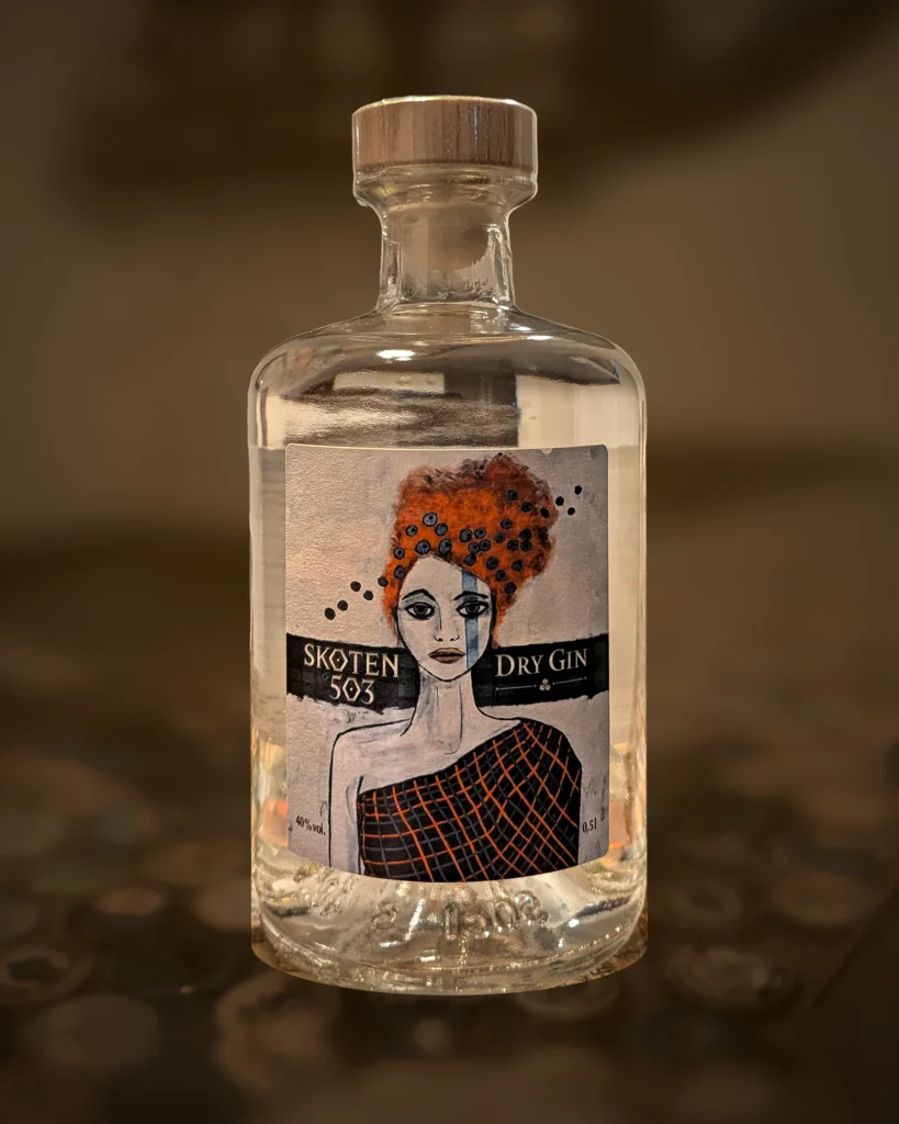 BODOLI SKOTEN°503 Dry Gin – Flasche, Vorderseite